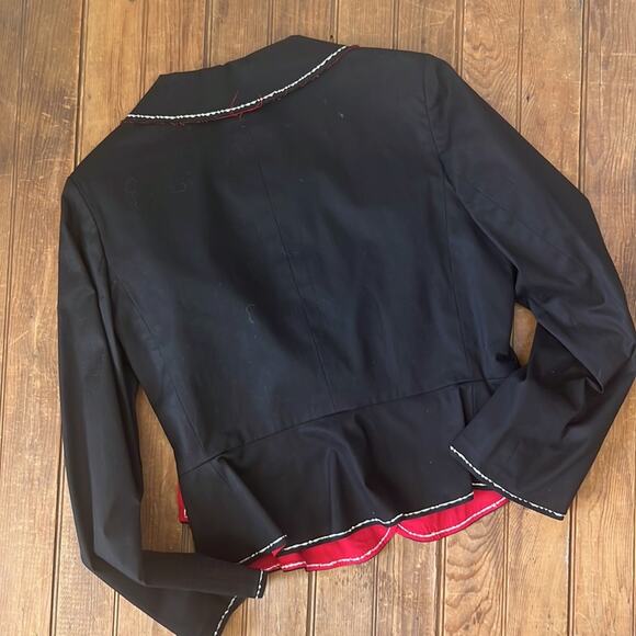 Vintage 90s Marc Oliver by Miri Couture Bespoke Boutique jacket cotton size 8 - Picture 8 of 8